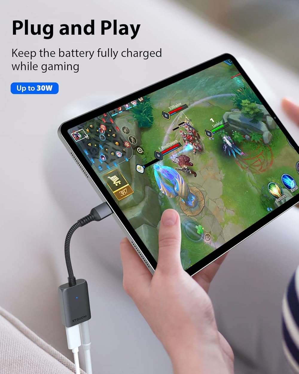 Stouchi 2-in-1 USB C to 3.5mm Headphone Charge Adapter AUX Mic Jack with PD Fast Charging High Resolution DAC for Earphones iPhone 17 16 15, Galaxy S25 /24/S24+/S23/S22/S21, iPad Pro, Pixel 9/8/7 - Image 5