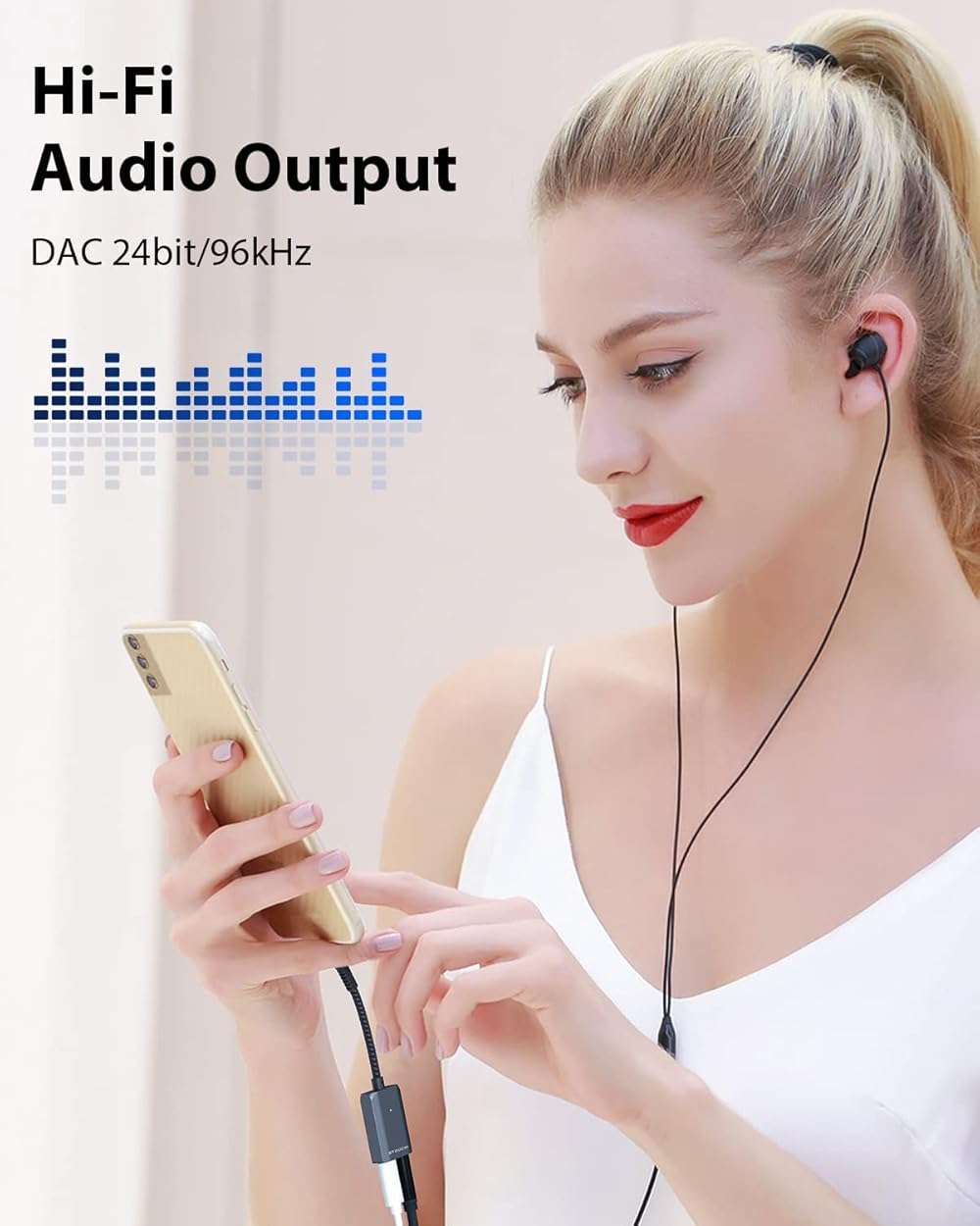 Stouchi 2-in-1 USB C to 3.5mm Headphone Charge Adapter AUX Mic Jack with PD Fast Charging High Resolution DAC for Earphones iPhone 17 16 15, Galaxy S25 /24/S24+/S23/S22/S21, iPad Pro, Pixel 9/8/7 - Image 7