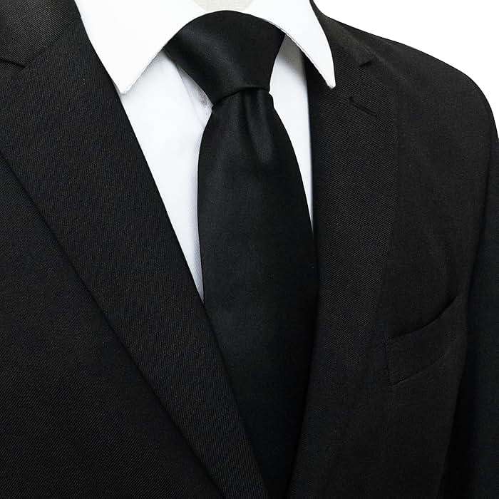 JEMYGINS Solid Color Tie Mens Necktie for Business and Wedding - Image 2
