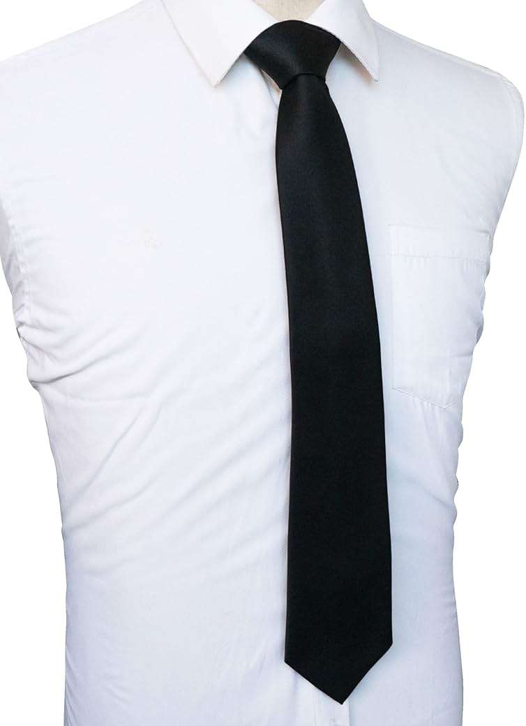 JEMYGINS Solid Color Tie Mens Necktie for Business and Wedding - Image 4