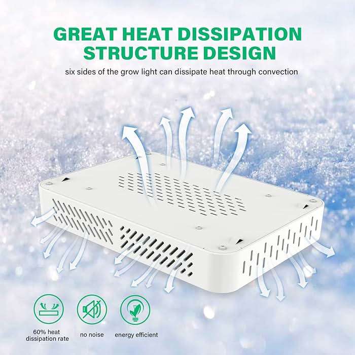 TATU 1000w LED Grow Light for Indoor Plants, Full Spectrum Plant Light Growing Lamp for Hydroponic Indoor Plant Veg and Flower for Grow Tent (Actual Power 100W=1000W HPS) - Image 6