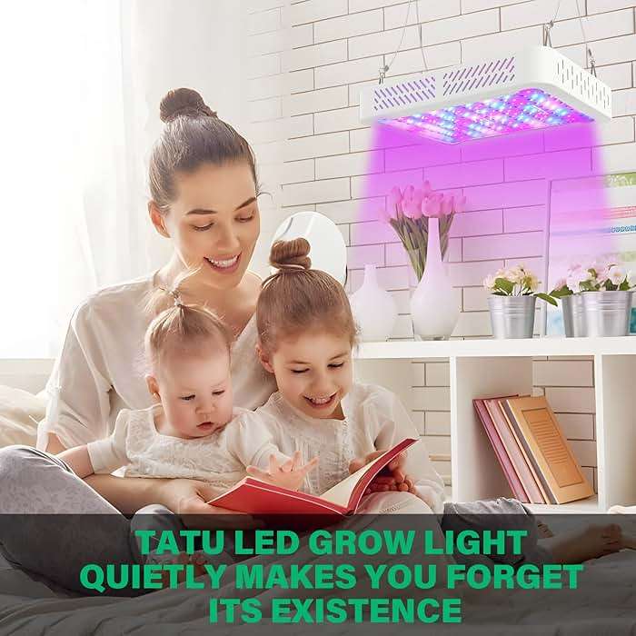 TATU 1000w LED Grow Light for Indoor Plants, Full Spectrum Plant Light Growing Lamp for Hydroponic Indoor Plant Veg and Flower for Grow Tent (Actual Power 100W=1000W HPS) - Image 8