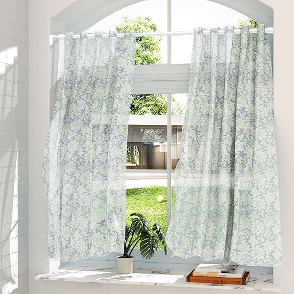 AIZESI 2pcs Spring Tension Rods Adjustable 26 to 39 inch Small Tension Curtain Rod No Drilling Expandable Spring Loaded Curtain Rod,Suitable for Doors and Windows 28 to 36 inch, White - Image 2