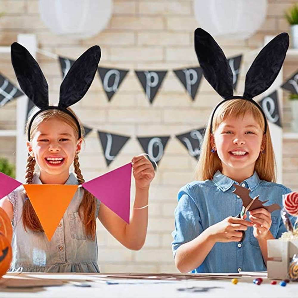 Oarkive Bunny Ears Headband, Easter Rabbit Ear Hair Band for Party Cosplay Costume Accessory - Image 9