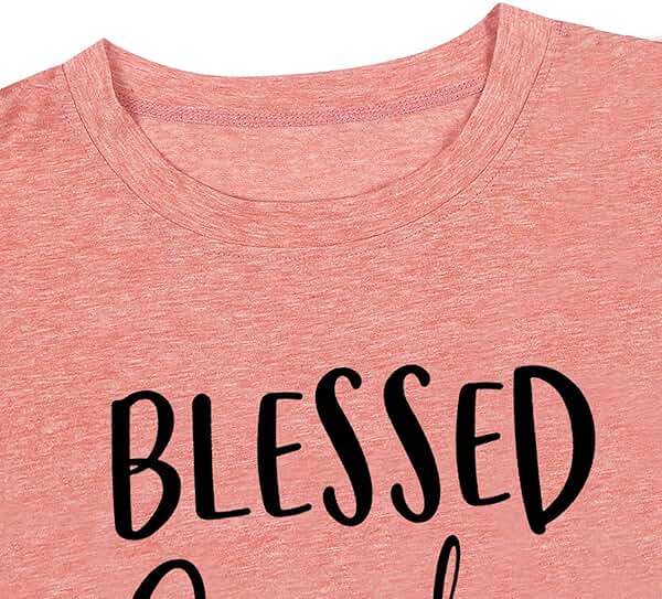 MAIHUN Blessed Grandma Shirt for Women Grandmother Heart Graphic Tees Grandma Gift T-Shirt Tops Green - Image 5