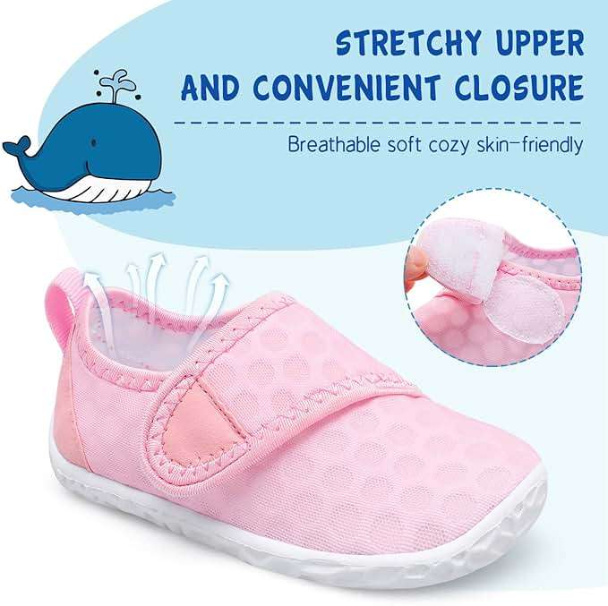 LeIsfIt Toddler Water Shoes Boys Girls Barefoot Aqua Socks Kids Breathable Quick-Dry Swim Shoes for Beach Pool Surf - Image 2