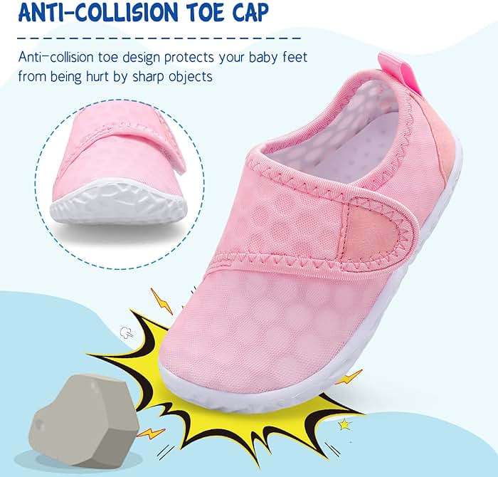 LeIsfIt Toddler Water Shoes Boys Girls Barefoot Aqua Socks Kids Breathable Quick-Dry Swim Shoes for Beach Pool Surf - Image 3