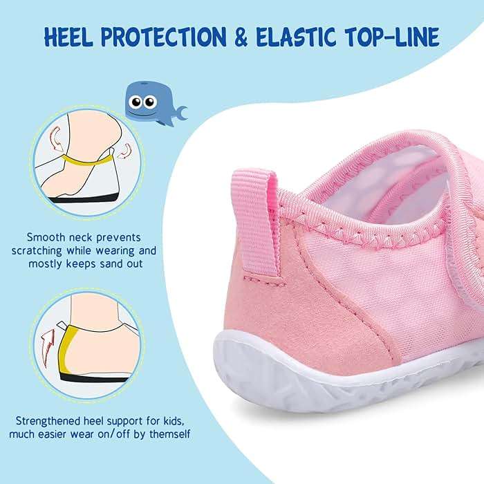 LeIsfIt Toddler Water Shoes Boys Girls Barefoot Aqua Socks Kids Breathable Quick-Dry Swim Shoes for Beach Pool Surf - Image 4