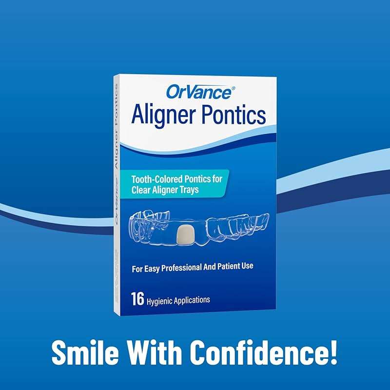 ORVANCE Aligner Pontics - Original (Medium) Shade (16 Count) | Temporary Tooth Replacement for Invisalign, Aligner Trays and Clear Retainers During Orthodontic Treatment - Image 6