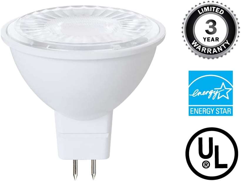 Euri Lighting EM16-7W4020ew Dimmable LED MR16 (GU5.3 Base), 7W (50W Equal) 500lm, Warm White (2700K), 80CRI, 40° Angle, 12V, Damp Rated UL, Energy Star 3YR 25K HR WTY, One Count - Image 3