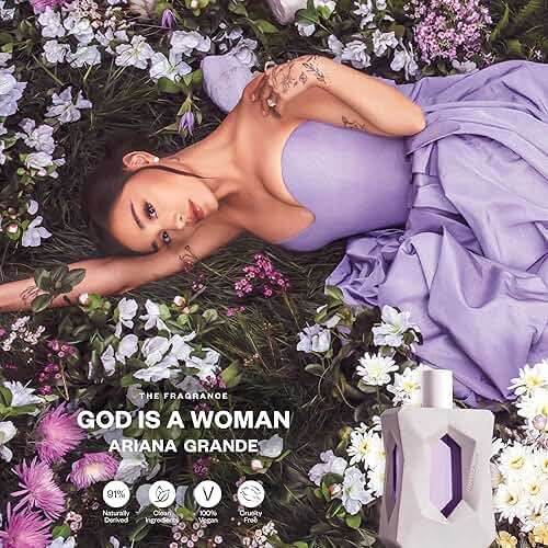 Ariana Grande God is a Woman Eau de Parfum – Fruity Musk Fragrance for Women – Women's Perfume with Notes of Orris, Pear, Vanilla & Cedarwood - Image 4