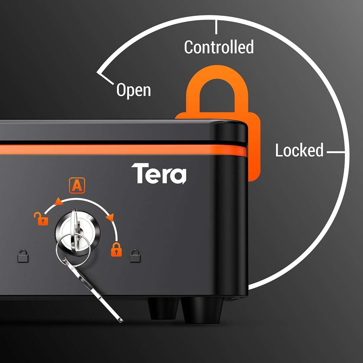 Tera 16 inch Auto Open Cash Drawer with Heavy Duty Insert Tray 5 Bill 8 Coin for POS System Removable Cash Tray Media Slot 24V RJ12 Key-Lock (Round Corner) for Small Business Retail 405R - Image 7