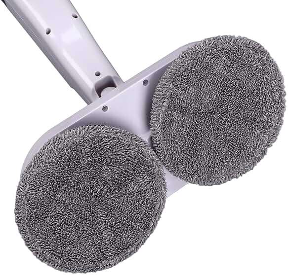 Cordless Electric Mop, Spin Mop Polisher with Water Tank Replaceable Cloth, Dry and Wet Up to 60 Mins Convenient Detachable Handheld Unit 2000mAh Steam Cleaner Designed for Hard Floors - Image 5