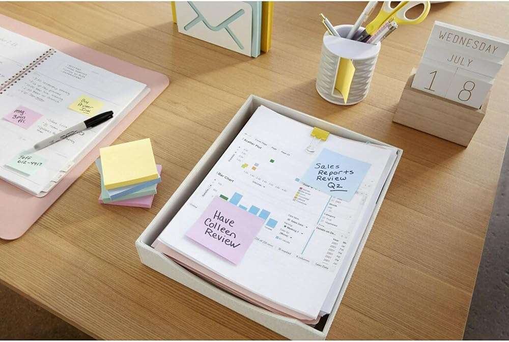 Post-it Greener Pop Up Notes, 3 in x 3 in, 18 Pads, 100 Sheets/Pad, Clean Removal, Back to School Supplies for Students, - Image 6