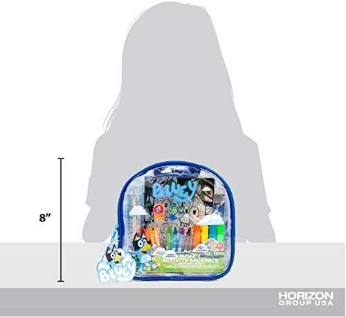 Horizon Group USA Bluey Ultimate Activity Backpack, 10+ Creative Projects in a Reusable Bag, Less-Mess Toddler Toys, Road Trip Essentials for Kids, Great Airplane Toy - Image 3