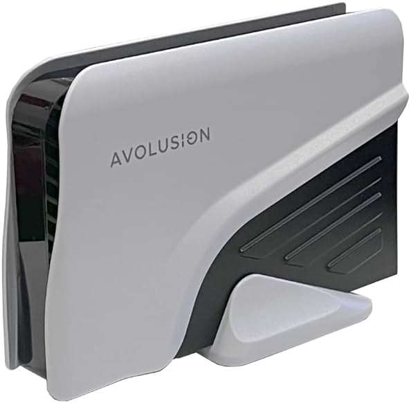 Avolusion PRO-Z Series 2TB USB 3.0 External Gaming Hard Drive for PS5 Game Console (White) (Renewed) - Image 1