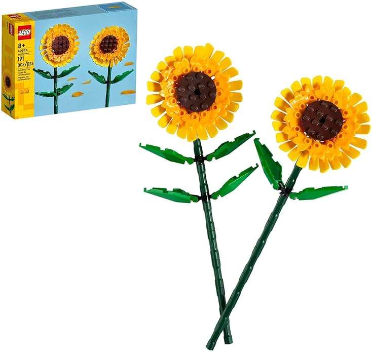 LEGO Sunflowers Building Toy for Kids, Girls and Boys Ages 8+ - Artificial Sunflowers for Home Decor and Display - Birthday Gift Idea for Lovers of Plants & Flowers - 40524 - Image 1