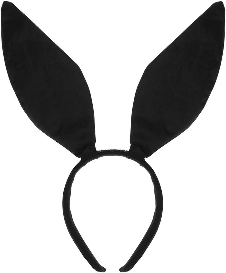 LKQBBSZ Black Bunny Ears Cosplay for Easter, Cute Bunny Rabbit Ears Halloween Costume Halloween Party Accessories for Adult - Image 1