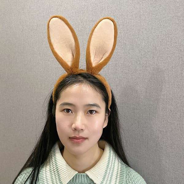 CHEU Easter bunny headband with rabbit ears costume - Image 2