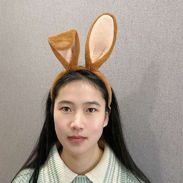 CHEU Easter bunny headband with rabbit ears costume - Image 3