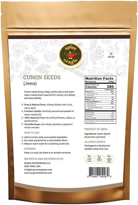 Spice Magic Cumin Seeds I 7 Oz (200 g) I Jeera Whole Cumin Seeds I 100% Fresh & Aromatic I Non-GMO I Premium Quality for Cooking and Seasoning I Indian Spices - Image 2