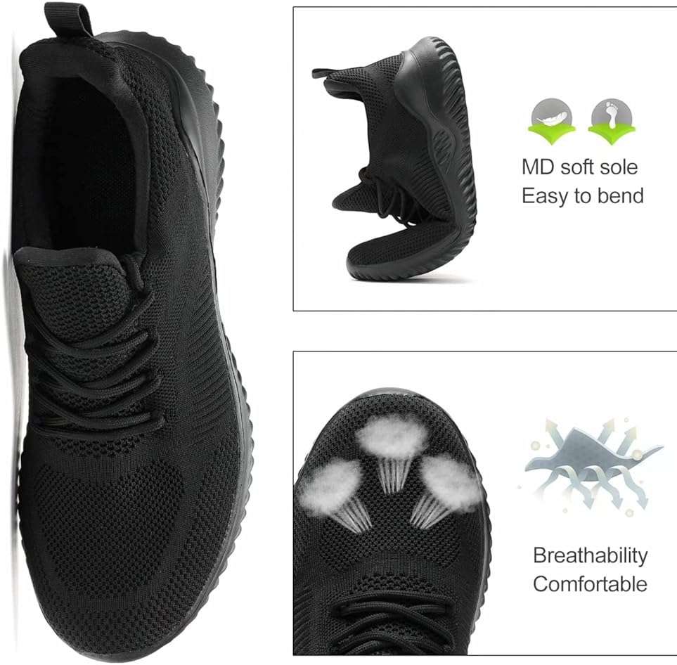 Kapsen Men's Non Slip Running Shoes Ultra Light Breathable Casual Walking Shoes Fashion Sneakers Mesh Workout Sports Shoes - Image 6