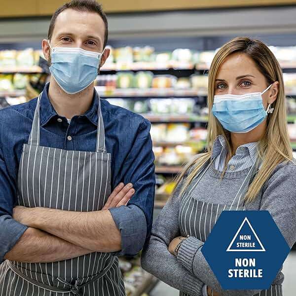 MED PRIDE Blue Medical Masks, Pack of 50 Face Masks, Disposable 3-Ply Earloop Masks, Breathable Non-Woven, Comfortable and Protective for Adults - Image 5