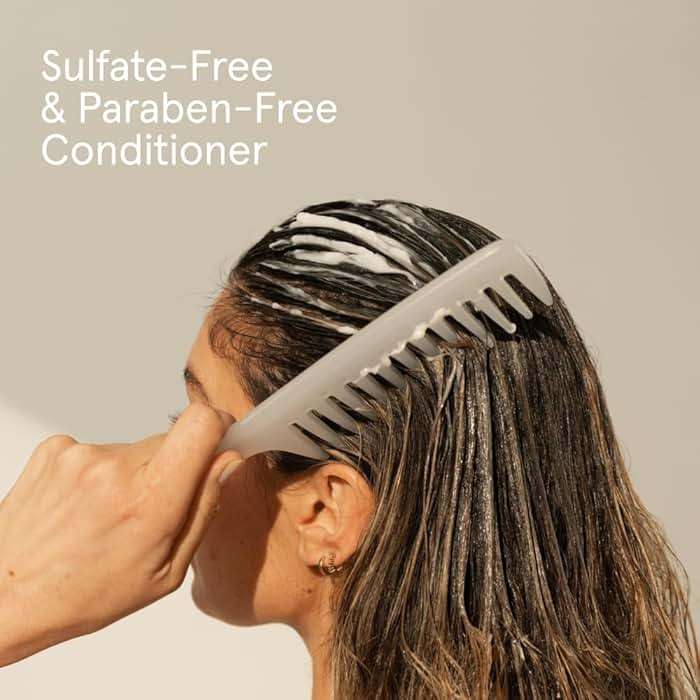 iRESTORE Biotin Hair Conditioner for Damaged Dry Hair - Good for Fine Hair Growth, Volumizing Thickening Conditioner with Ginseng & Argan Oil to Moisturize, Pair With Hair Loss Shampoo - Image 5