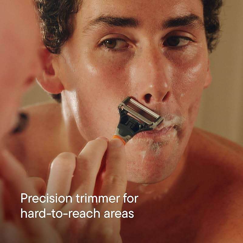 Harry's Original Shaving Kit for Men - Razor Handle and 3 Razor Blade Refill Cartridges - German Engineered - Ember - Image 6