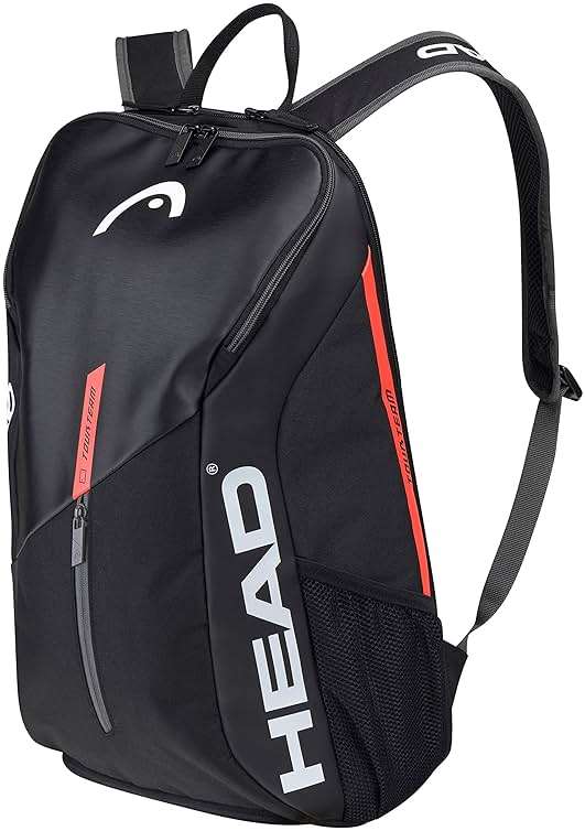 HEAD 2022 Tour Team Backpack, Black/Orange - Image 1