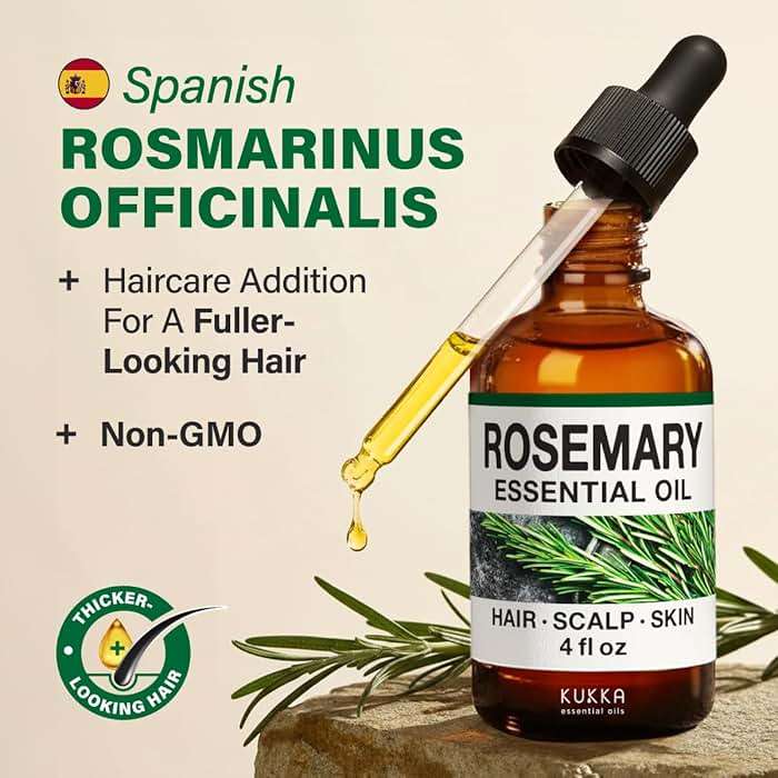 100% Pure Rosemary Oil - 4 Fl Oz Rosemary Essential Oil for Hair, Skin, Diffuser, Aromatherapy & DIY Soap Making Scent - Image 3