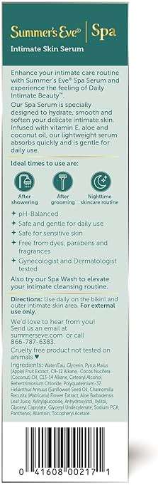 Summer's Eve Post-Shave Intimate Skin Hydrating Serum, 1 Oz, Fragrance-Free After Shave for Women with Vitamin E & Coconut Oil - Image 7
