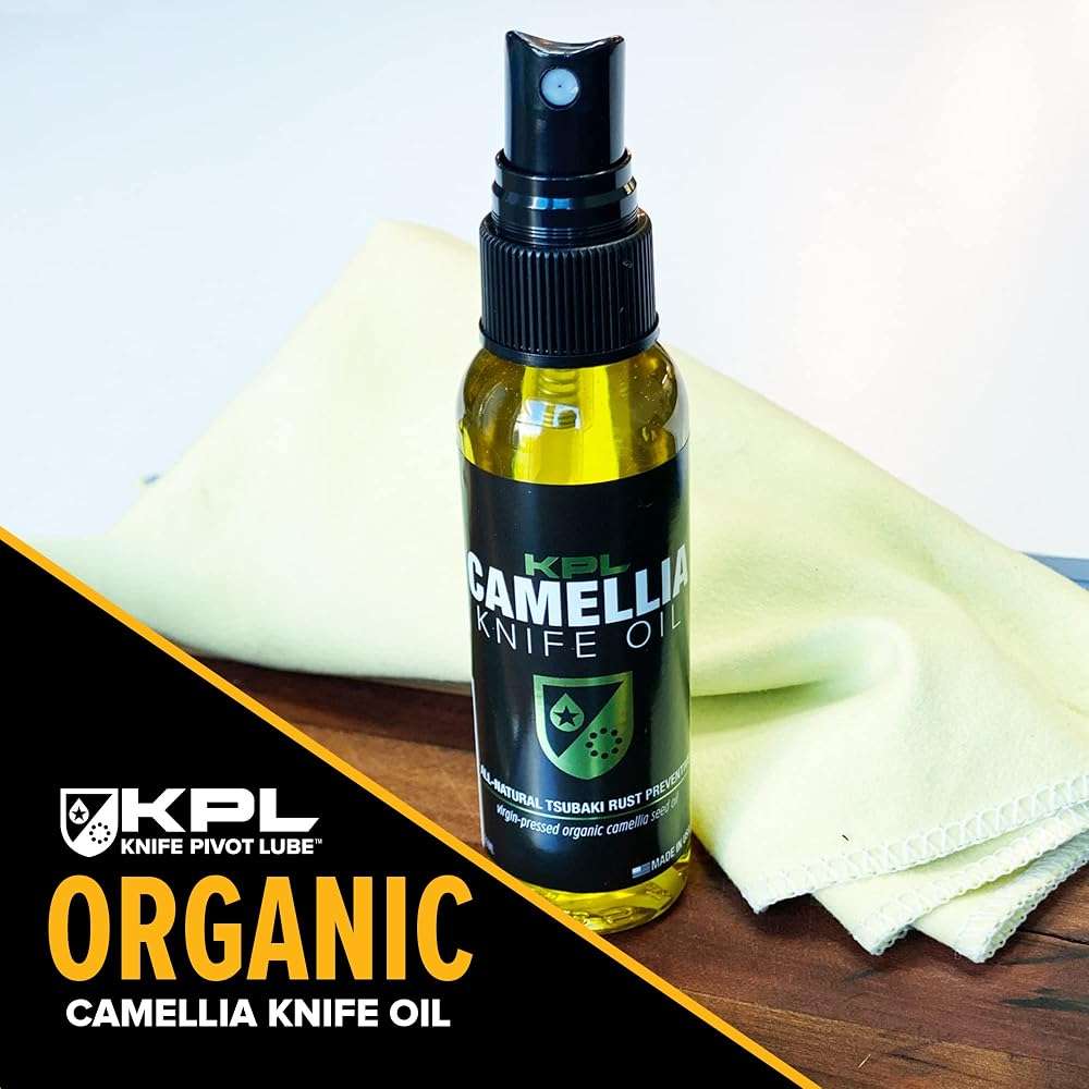 Knife Pivot Lube – Camellia Knife Oil for Blades – Tsubaki, Honing Oil for Cleaning and Blade Care – 60ml Spray Bottle - Image 5