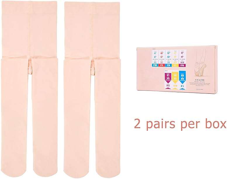 danswan Ballet Dance Tights Footed Ballet Legging Stocking for Girls Students Practice (Kids/Women/Toddler) - Image 2