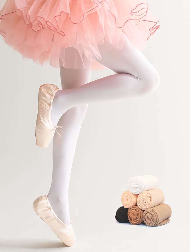 danswan Ballet Dance Tights Footed Ballet Legging Stocking for Girls Students Practice (Kids/Women/Toddler) - Image 3