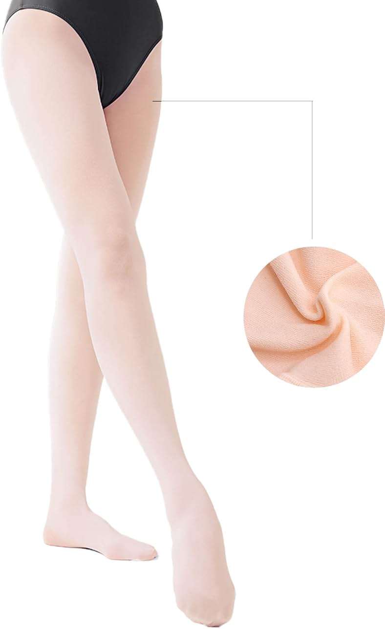 danswan Ballet Dance Tights Footed Ballet Legging Stocking for Girls Students Practice (Kids/Women/Toddler) - Image 5