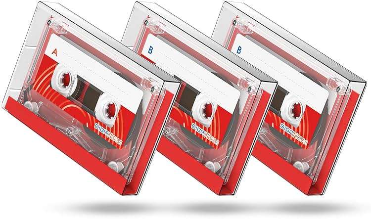 DIGITNOW Dictating Blank Cassette Tapes Audio Cassettes - Low Noise High Output 60 Minute, Excellent for Lectures Seminars Everyday Recording (3 Pack) - Image 1