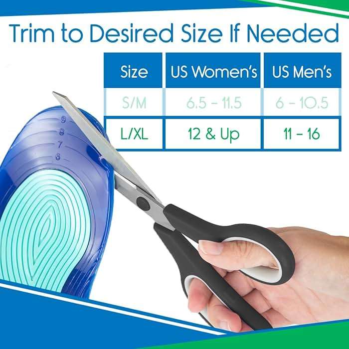 ViveSole Gel Insoles for Men & Women - Shoe Inserts for Walking & Standing All Day - Thin Cushion Soles for Sneakers, Boots - Comfort & Support for Heels, Arch Support, Plantar Fasciitis, Flat Feet - Image 6