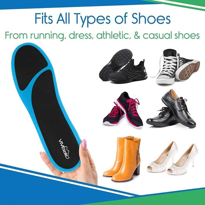 ViveSole Gel Insoles for Men & Women - Shoe Inserts for Walking & Standing All Day - Thin Cushion Soles for Sneakers, Boots - Comfort & Support for Heels, Arch Support, Plantar Fasciitis, Flat Feet - Image 9