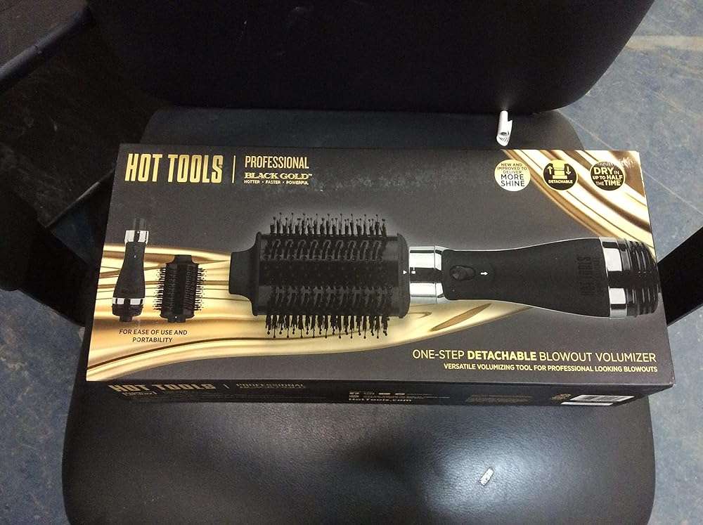 HOT TOOLS Professional Black Gold Detachable One-Step Volumizer and Hair Dryer, 2.8 inch Barrel - Image 4