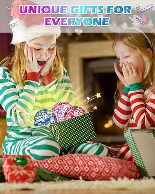 ATHLERIA Pink Flying Orb Ball Toys,Hand Operated Drones for Kids,Cool Gadgets Light Up Cosmic Globe Spinning Glow in The Dark,Christmas Birthday Gift Ideas Toys for Teen Girls Age 6 7 8 9 10+ - Image 8