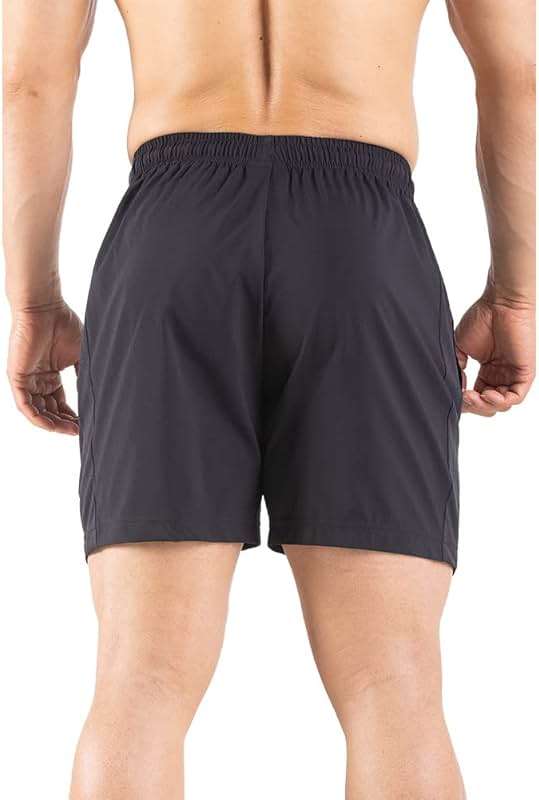 Gaglg Men's 5" Running Shorts 2 Pack Quick Dry Athletic Workout Gym Shorts with Zipper Pockets - Image 6