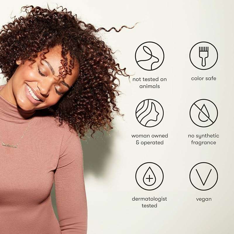 Odele Vegan Leave-In Conditioner, for Deep Moisture, Detangling, Frizz Control, Weightless Shine, and All Hair Types + Textures, 8 fl oz - Image 6