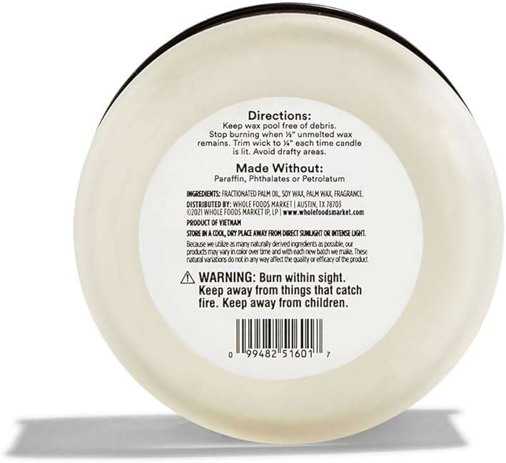 365 by Whole Foods Market, Scented Candle, Palo Santo & Rosewood, 40 Hour Burn Time, 8 Ounce - Image 2