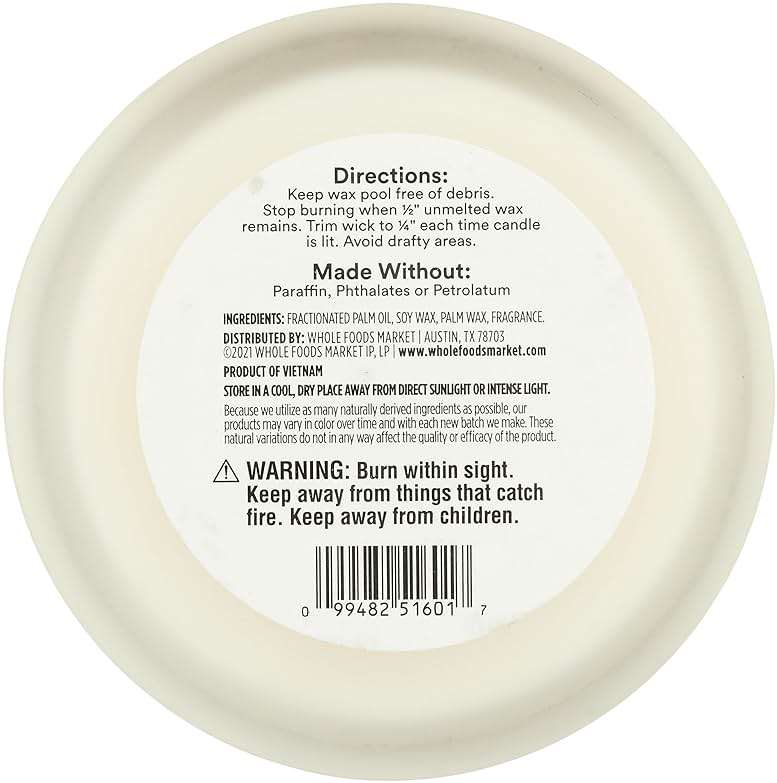 365 by Whole Foods Market, Scented Candle, Palo Santo & Rosewood, 40 Hour Burn Time, 8 Ounce - Image 7
