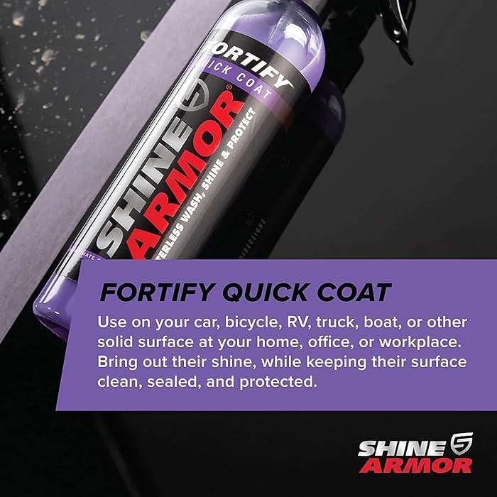 SHINE ARMOR Fortify Quick Coat: 3-in-1 Complete Detailing Spray - Car Wax, Waterless Wash and Ceramic Coating - Paint Protection for Cars, Trucks, Bikes and SUVs, Made in USA, 16floz - Image 7