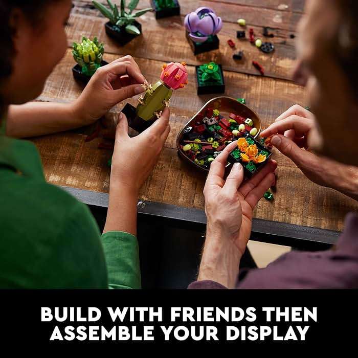 LEGO Botanicals Succulents - Artificial Indoor Plant Building Set for Home, Kitchen, Desk Decor Adults Ages 18+ - Gift for Birthdays - 10309 - Image 2