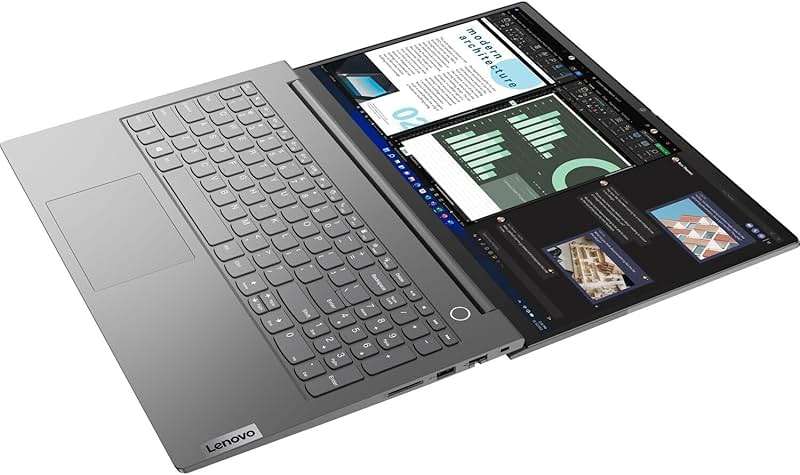 Lenovo ThinkBook 15 Business Laptop (15.6" FHD Anti-Glare, 16GB RAM, 512GB SSD, AMD Ryzen 7 5825U (> Intel i7-1165G7)), FHD Webcam w/ Shutter, Military Grade, Fingerprint, Ethernet, Win 11 Pro, Grey - Image 9