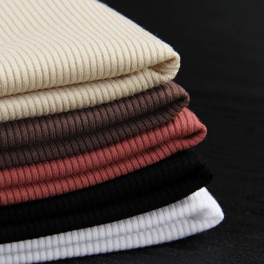 Artfish Women's Long Sleeve Scoop Neck V Notch Ribbed Slim Fitted Casual Basic Crop Top - Image 5
