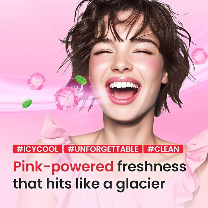 EUTHYMOL Original Pink Toothpaste (3.7fl oz/Pack of 1) - Fluoride-Free Toothpaste for Sensitive Teeth & Gum. Bad Breath, Cavity Prevention, 12-Hour Long Lasting Freshness with Wintergreen - Image 5